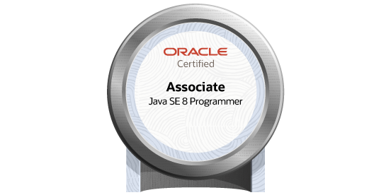 Oracle Certified Associate Java SE 8 Programmer badge